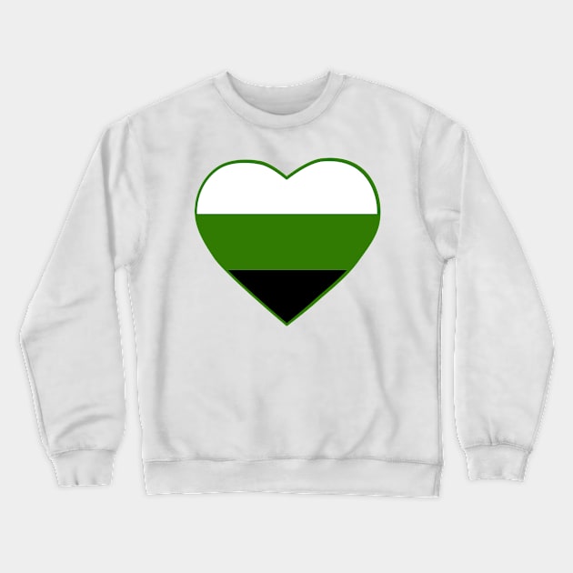 Pride Flag Heart Neutrosis Crewneck Sweatshirt by VanumChan